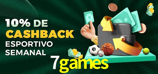 10% de bônus de cashback na 7games